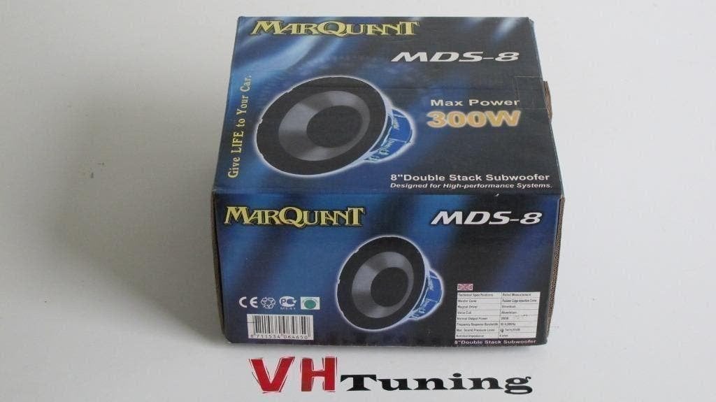 Marquant MDS-8 8" 300W 91dB Subwoofer 4 Ohm, Auto diversen, Autospeakers, Ophalen of Verzenden, Nieuw