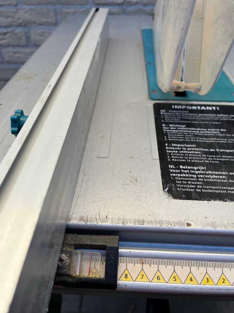 Topcraft Zaagtafel met duwstok en geleiderail, Doe-het-zelf en Verbouw, Gereedschap | Zaagmachines, Ophalen, Gebruikt, Overige typen
