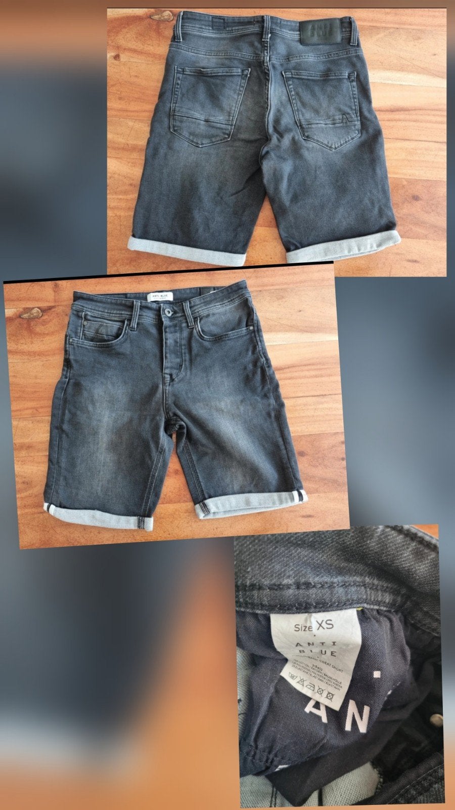 Anti Blue van de Sting korte jeans maat XS, Zwart, W32 (confectie 46) of kleiner, Ophalen of Verzenden, Zo goed als nieuw