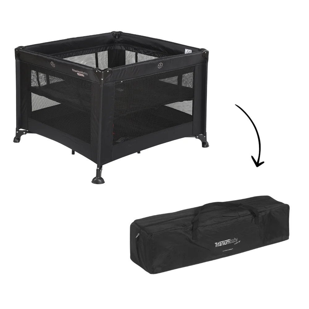 Opvouwbare titanium Box, Kinderen en Baby's, Boxen, Ophalen, Zo goed als nieuw