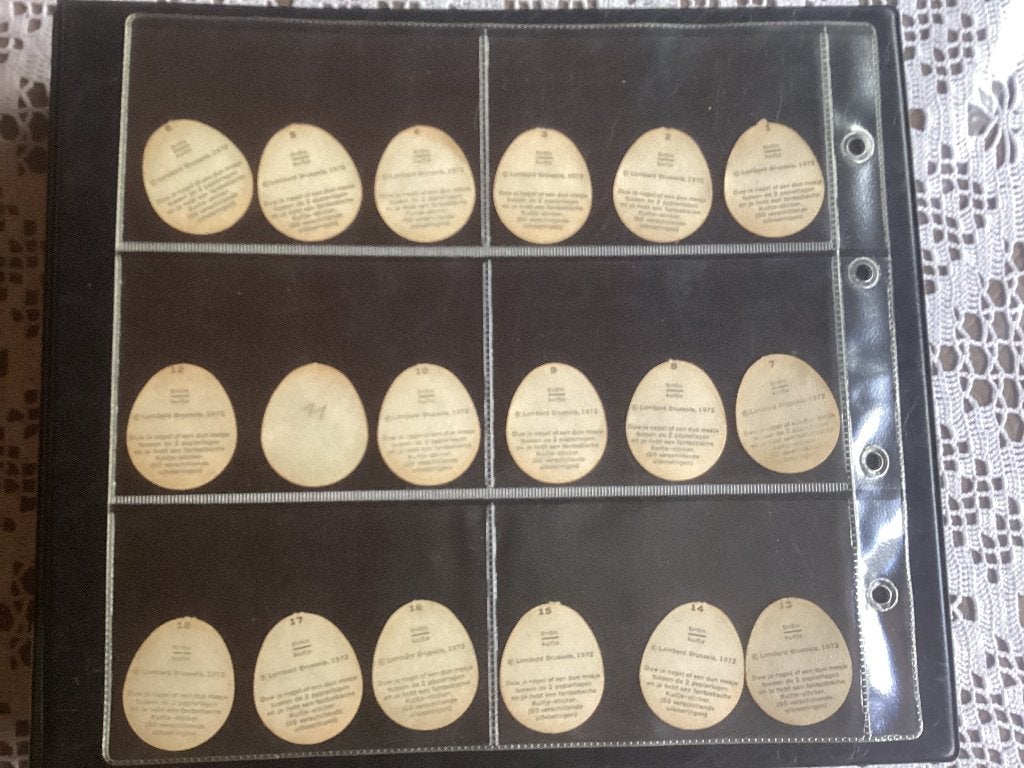 60 kleine stickers Kuifje Volledige reeks MONTY GUM, Ophalen of Verzenden, Gebruikt, Meerdere stickers