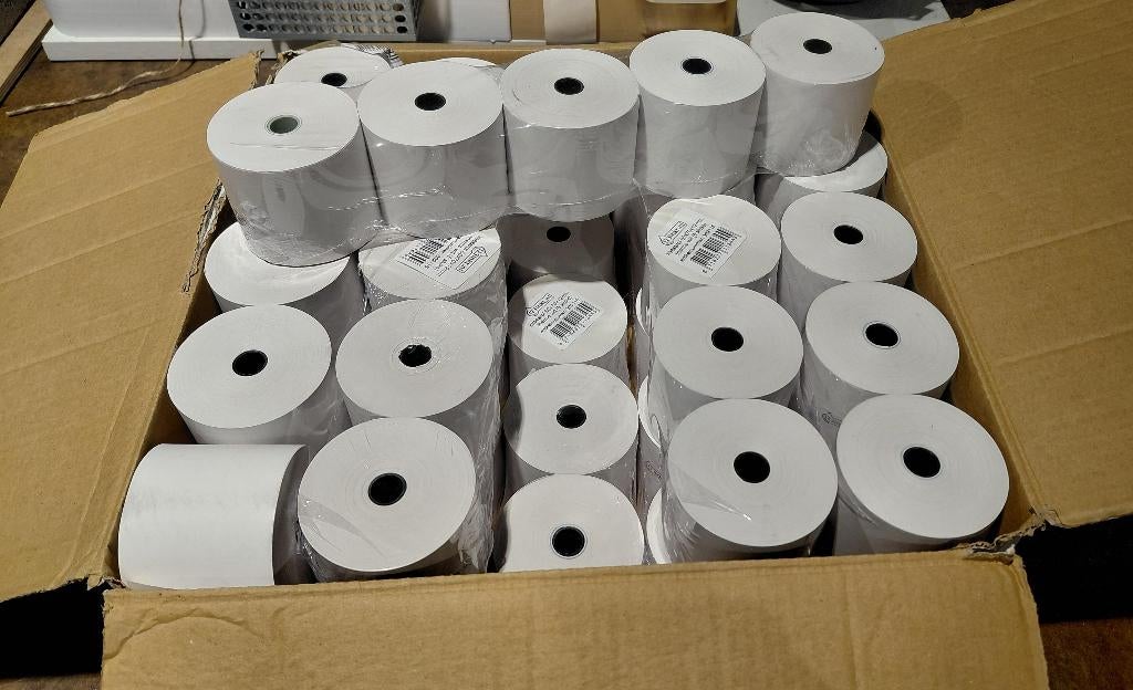Kassarollen Kassa rollen  60x70x12 mm  ( 50 stuks )  Nieuw, Ophalen of Verzenden, Nieuw