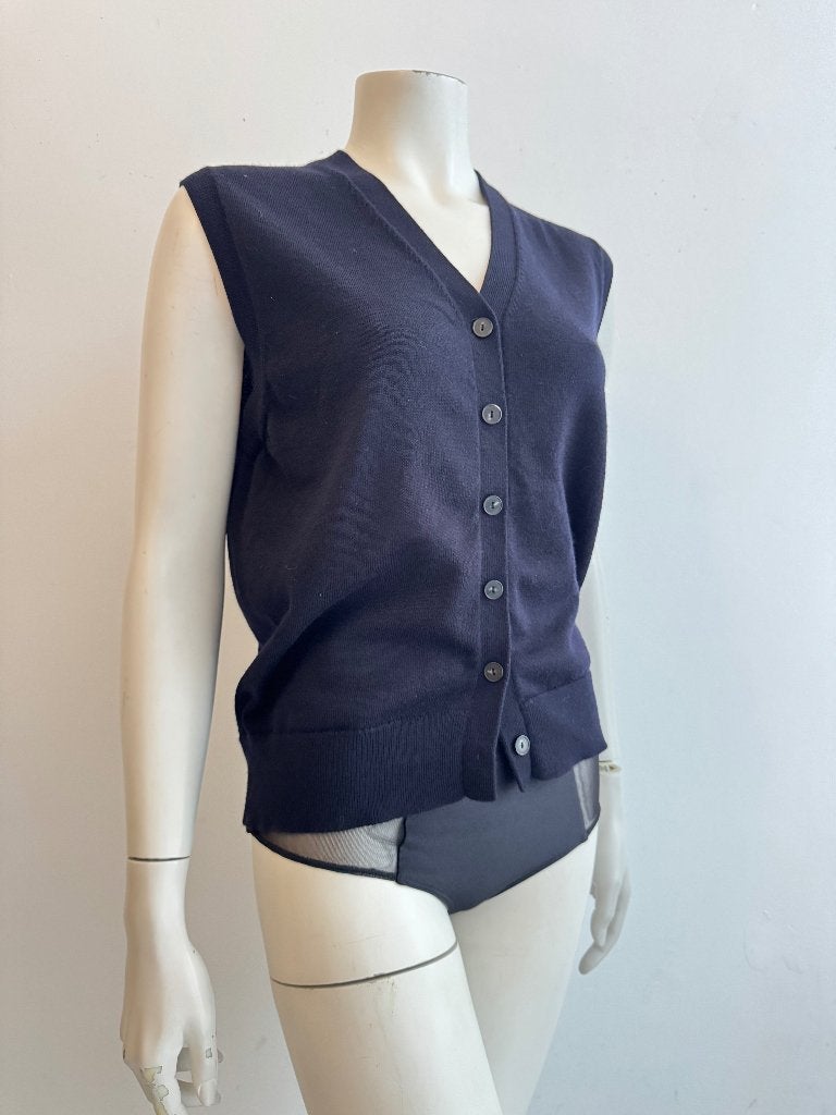 Cos wollen spencer S blauw, Ophalen of Verzenden, Zo goed als nieuw, Blauw