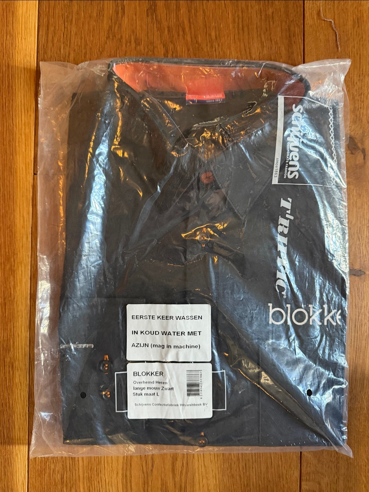 Blokker Heren Overhemd Zwart Maat L Nieuw, Ophalen of Verzenden, Nieuw, Zwart, Halswijdte 41/42 (L)