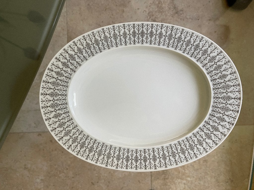 "Rosenthal Secunda Grau Tapio" Ovale Schaal  Nieuw, Nieuw, Ophalen of Verzenden, Schaal of Schalen, Overige stijlen
