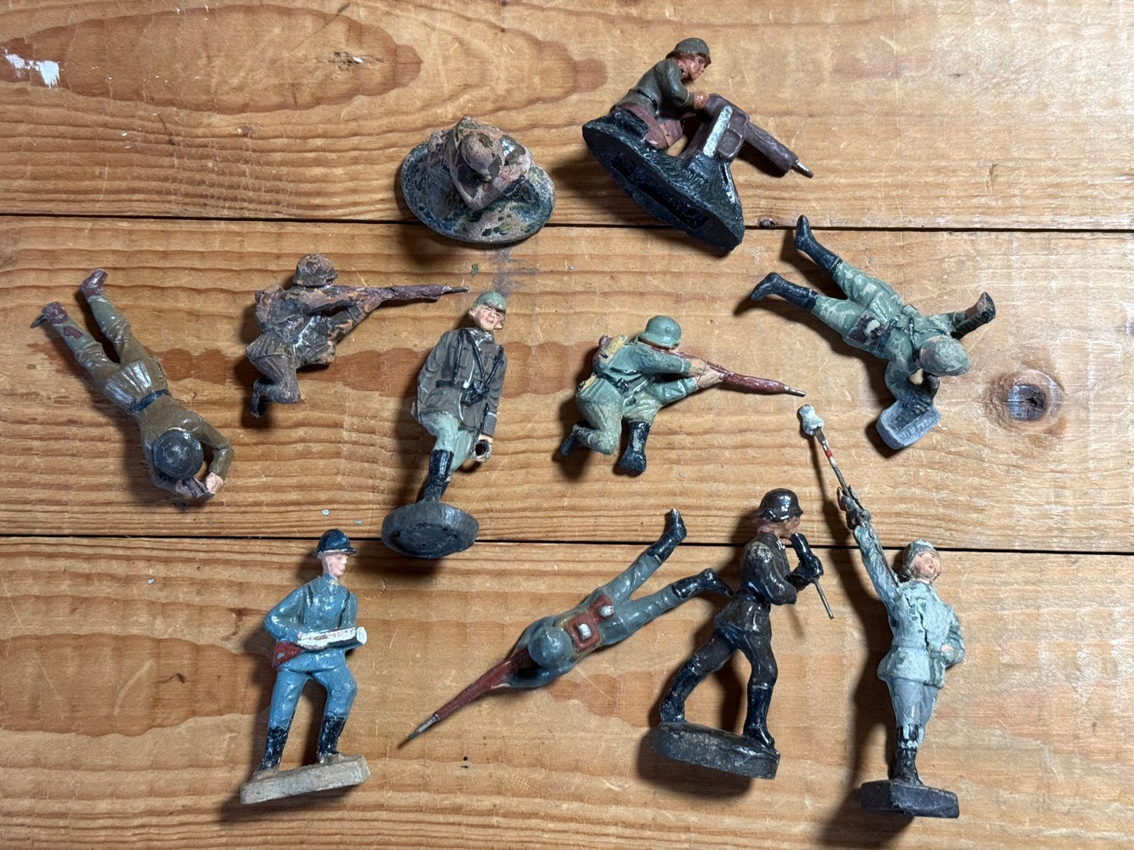 Elastolin poppetjes 11 stuks, Verzamelen, Militaria | Tweede Wereldoorlog, Ophalen of Verzenden, Landmacht, Duitsland, Overige typen