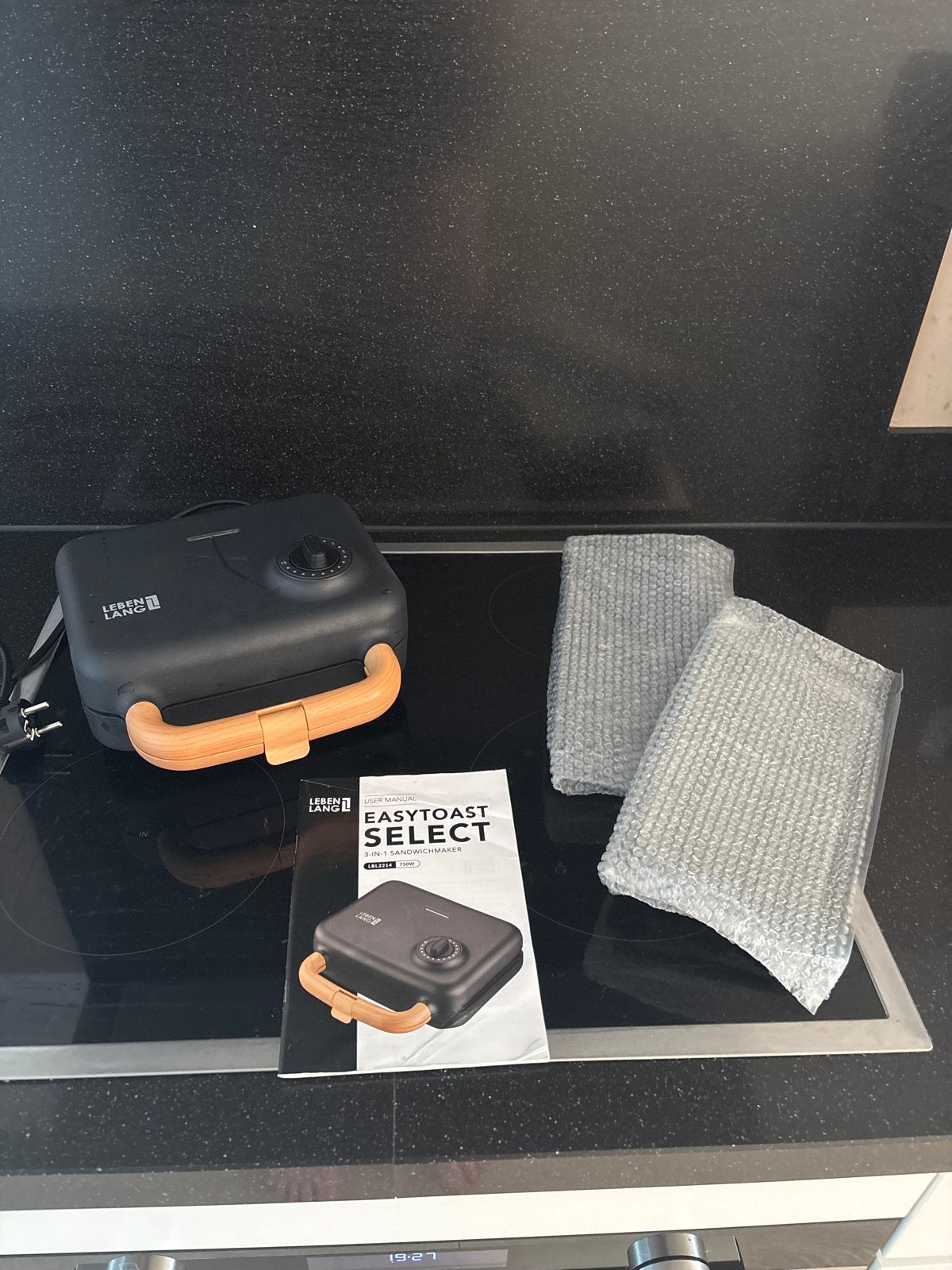 Leben Lang Easytoast Select 3-in-1 Sandwichmaker, Ophalen of Verzenden, Zo goed als nieuw