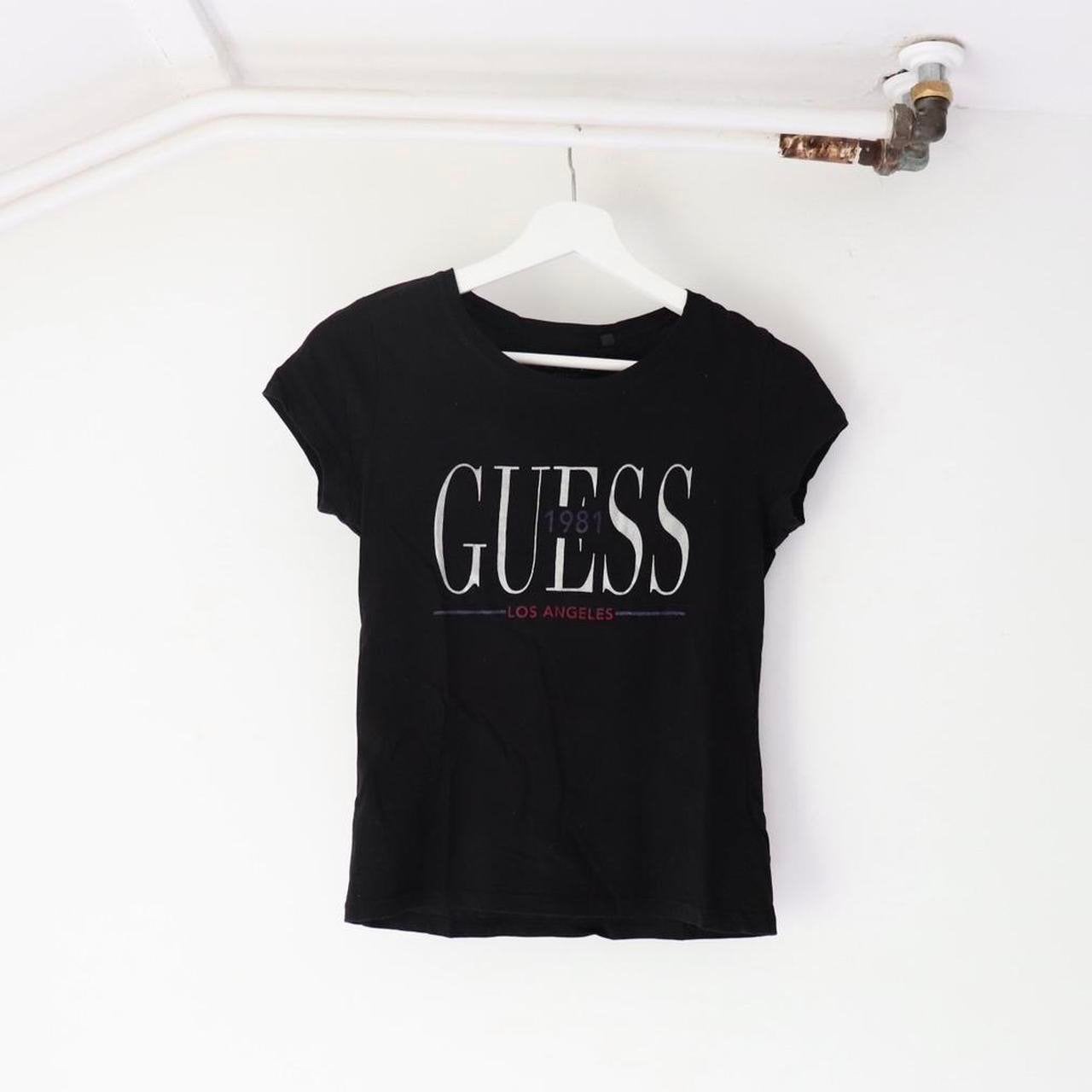 Guess shirtje, Verzenden, Zwart, Korte mouw, Maat 34 (XS) of kleiner