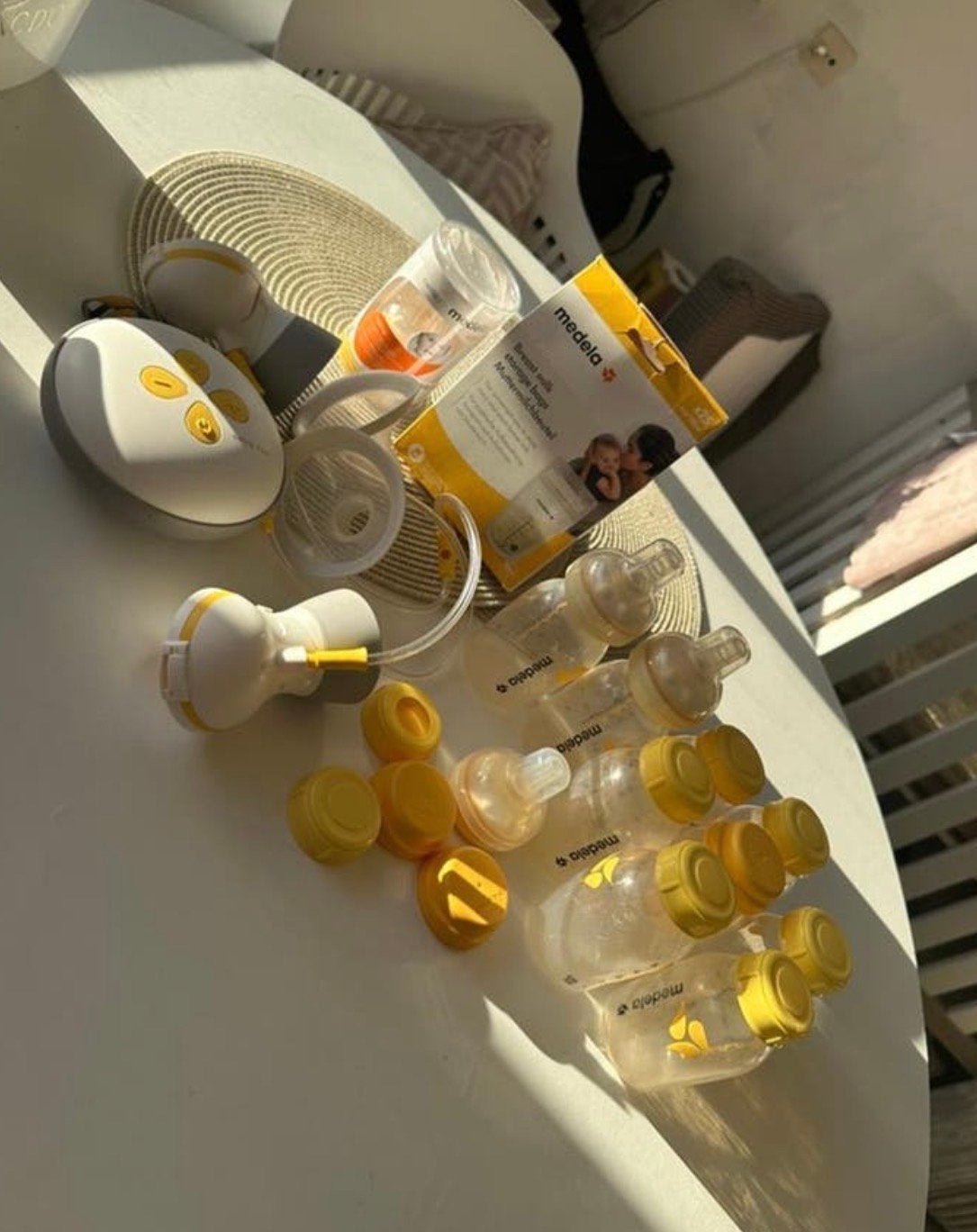 Medela Borstkolf en Flessen Set, Ophalen, Medela, Borstkolf, Zo goed als nieuw