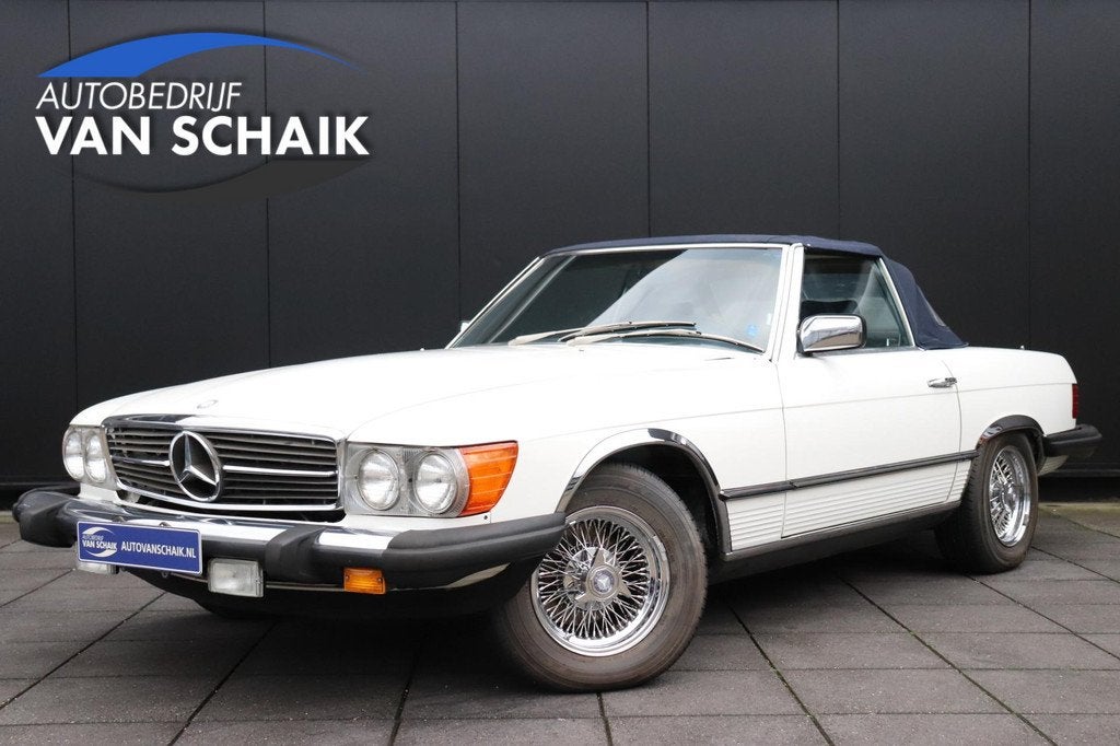 Mercedes-Benz SL 380 SL Cabriolet, Auto's, Oldtimers, Stof, Cabriolet, 3838 cc, Wit