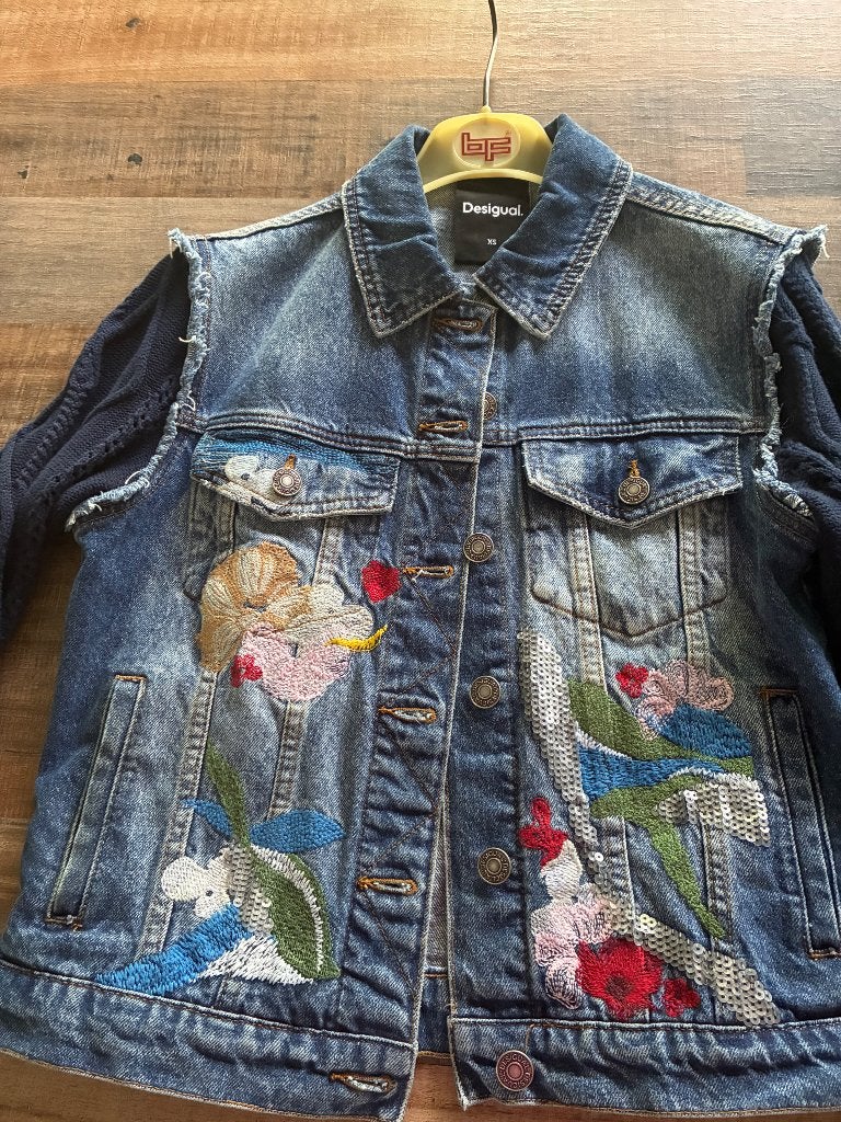 Desigual spijkerkack xs, Overige kleuren, Ophalen of Verzenden, Zo goed als nieuw, Desigual