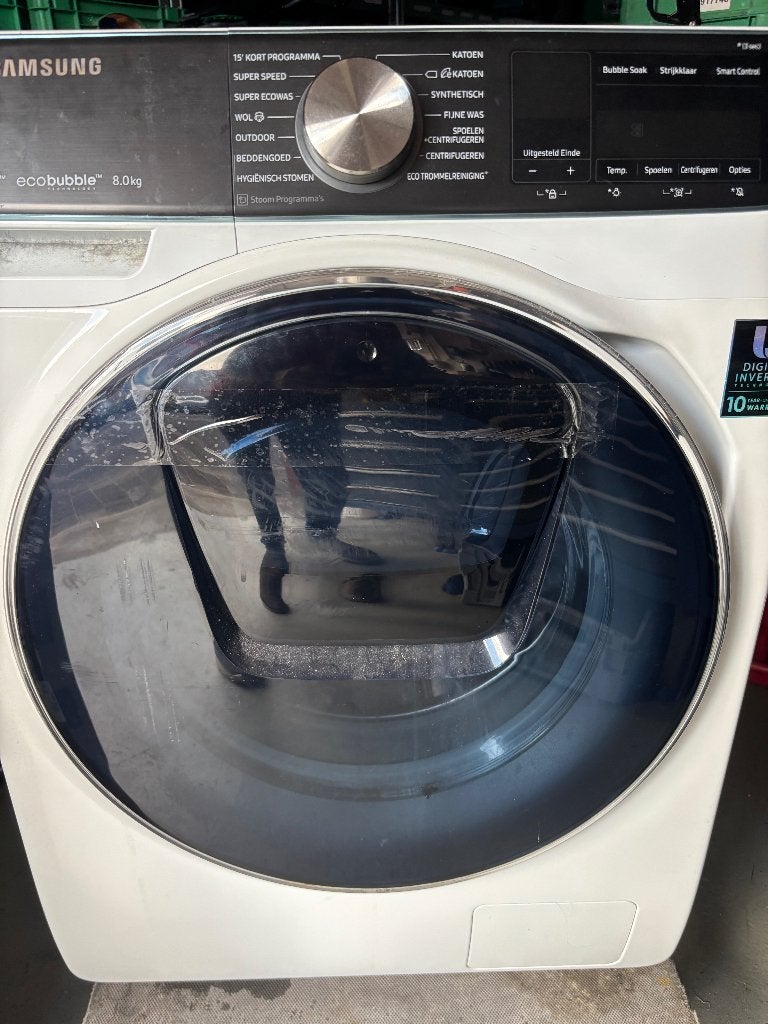 Samsung QDrive ecobubbel 8.0kg, Witgoed en Apparatuur, Wasmachines, Ophalen, 6 tot 8 kg, Voorlader, 85 tot 90 cm