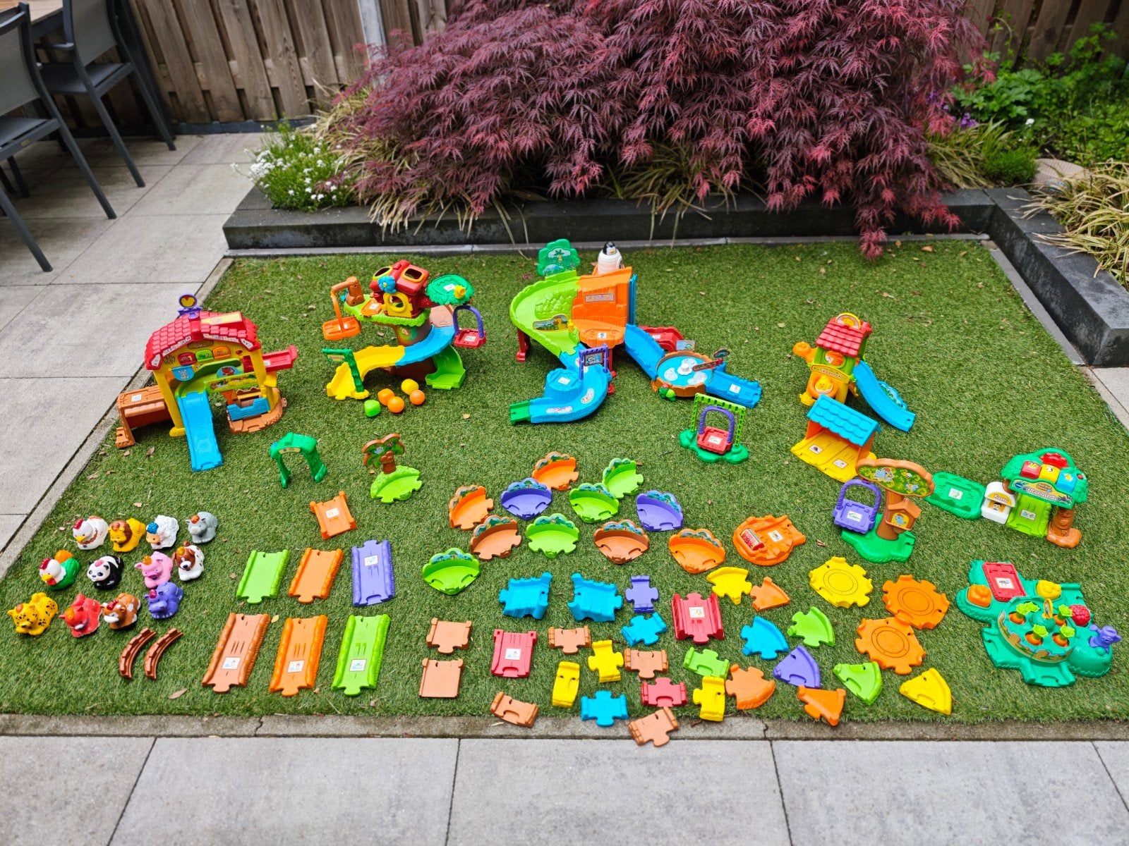 Grote set VTech Zoef Zoef Dieren met veel extra's, Kinderen en Baby's, Speelgoed | Vtech, Zo goed als nieuw, 6 maanden tot 2 jaar