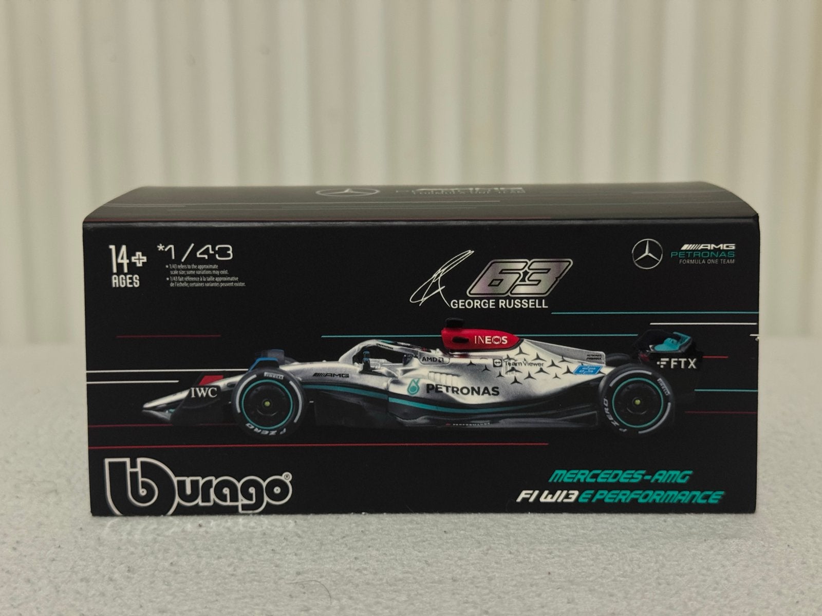 1:43 F1 Mercedes AMG Petronas W13 Russell 2022, Ophalen of Verzenden, Nieuw, Auto, Overige merken