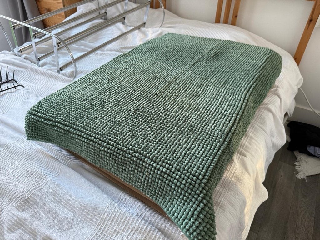 Groene badmat, Ophalen, Gebruikt, Groen, Badmat