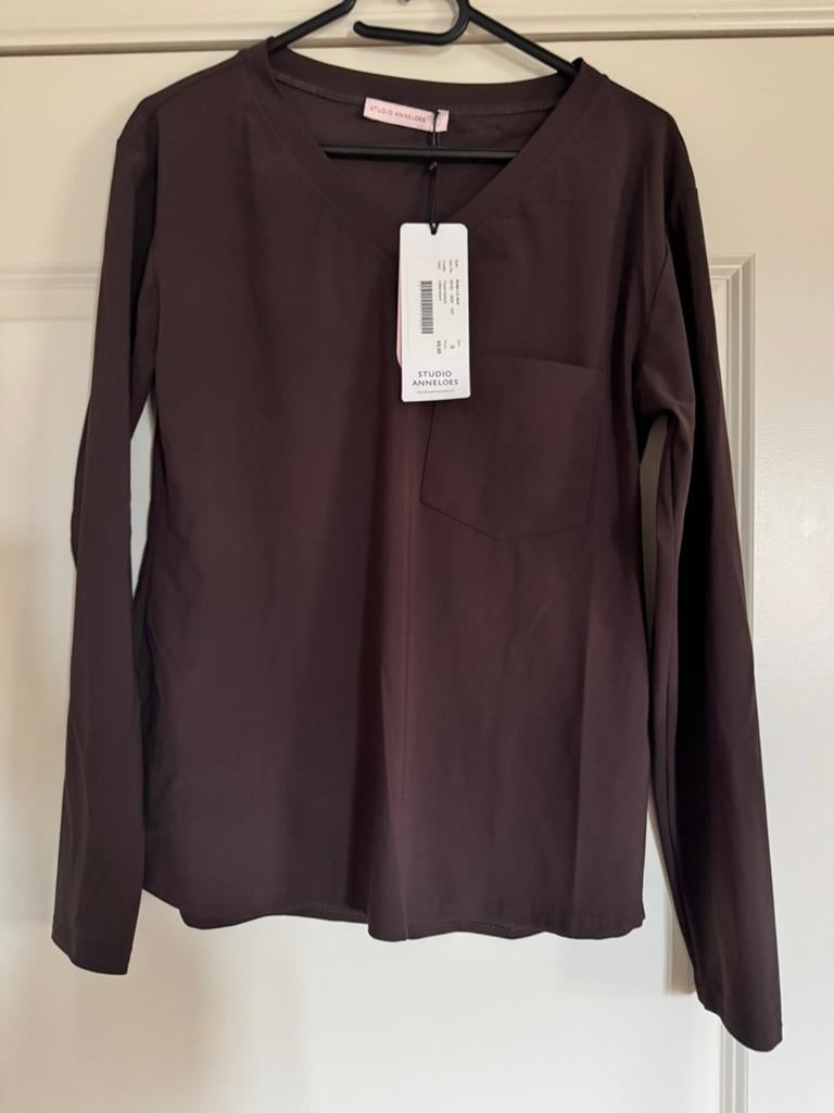 Studio Anneloes top coffie bruin maat S Nieuw, Bruin, Nieuw, Ophalen of Verzenden, Lange mouw