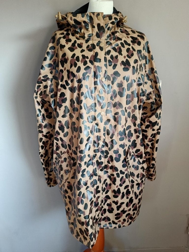 Nieuwe regen jas panterprint van de Hema, maat XL, Overige kleuren, Maat 46/48 (XL) of groter, Nieuw, Ophalen of Verzenden