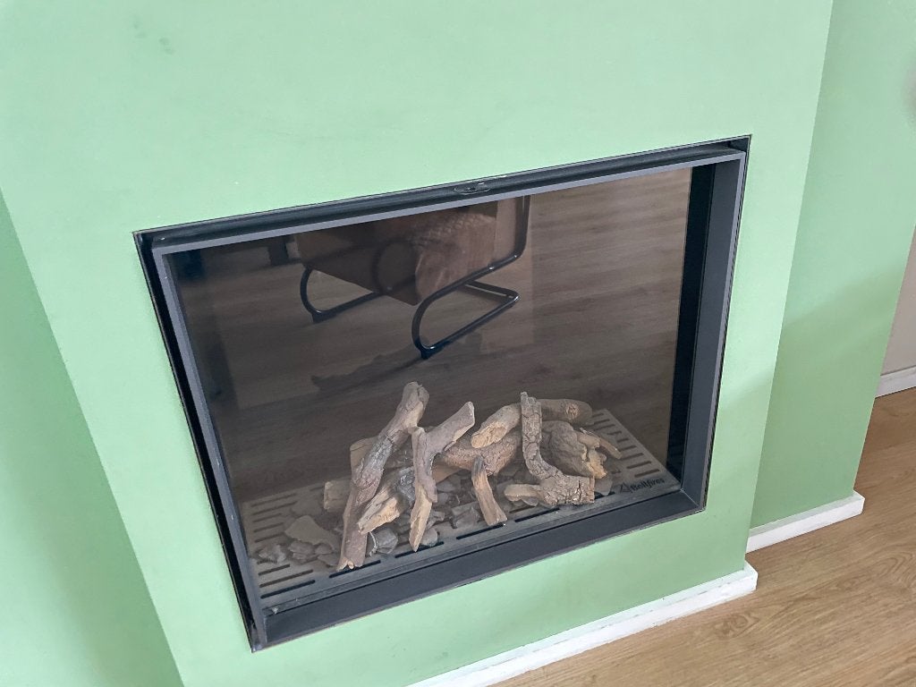 Gashaard inbouw merk bellfires 78 x 64 cm, Ophalen, Gebruikt, Inbouwhaard, Gashaard