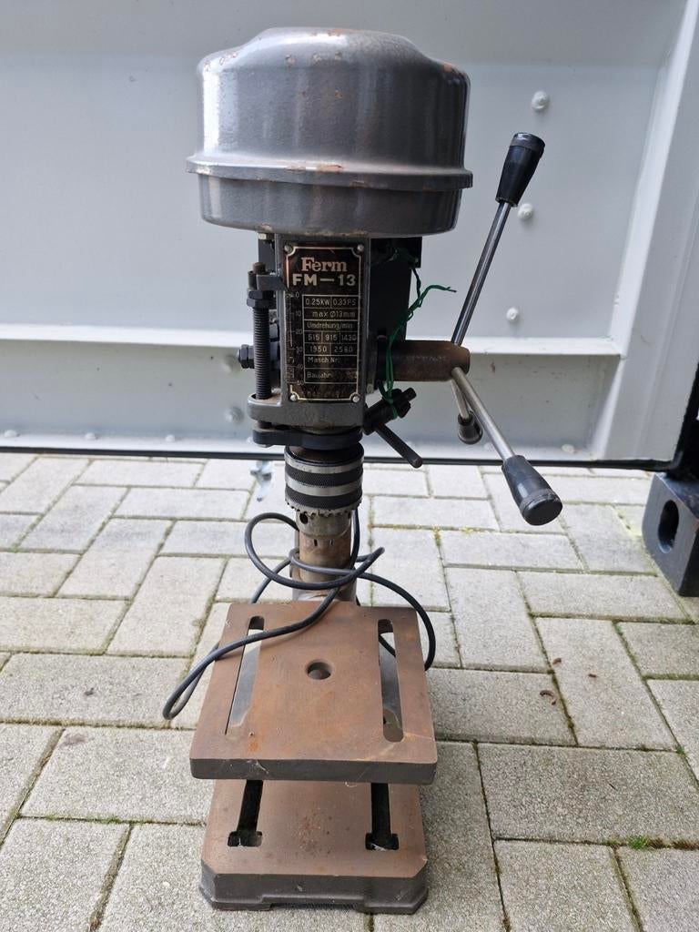 Kolomboormachine ferm FM 13, Ophalen