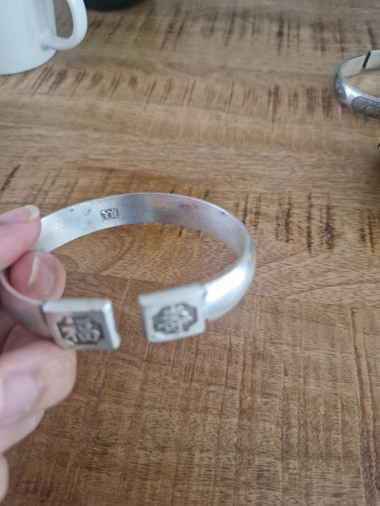 Chinese, zilveren armband, Sieraden, Tassen en Uiterlijk, Antieke sieraden, Ophalen of Verzenden, Zilver, Armband
