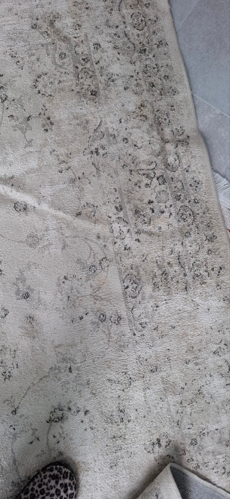 Karwei Tapijt Basra 160x230 cm Crème/Grijs Vloerkleed, Ophalen, 150 tot 200 cm, Vintage, 200 cm of meer