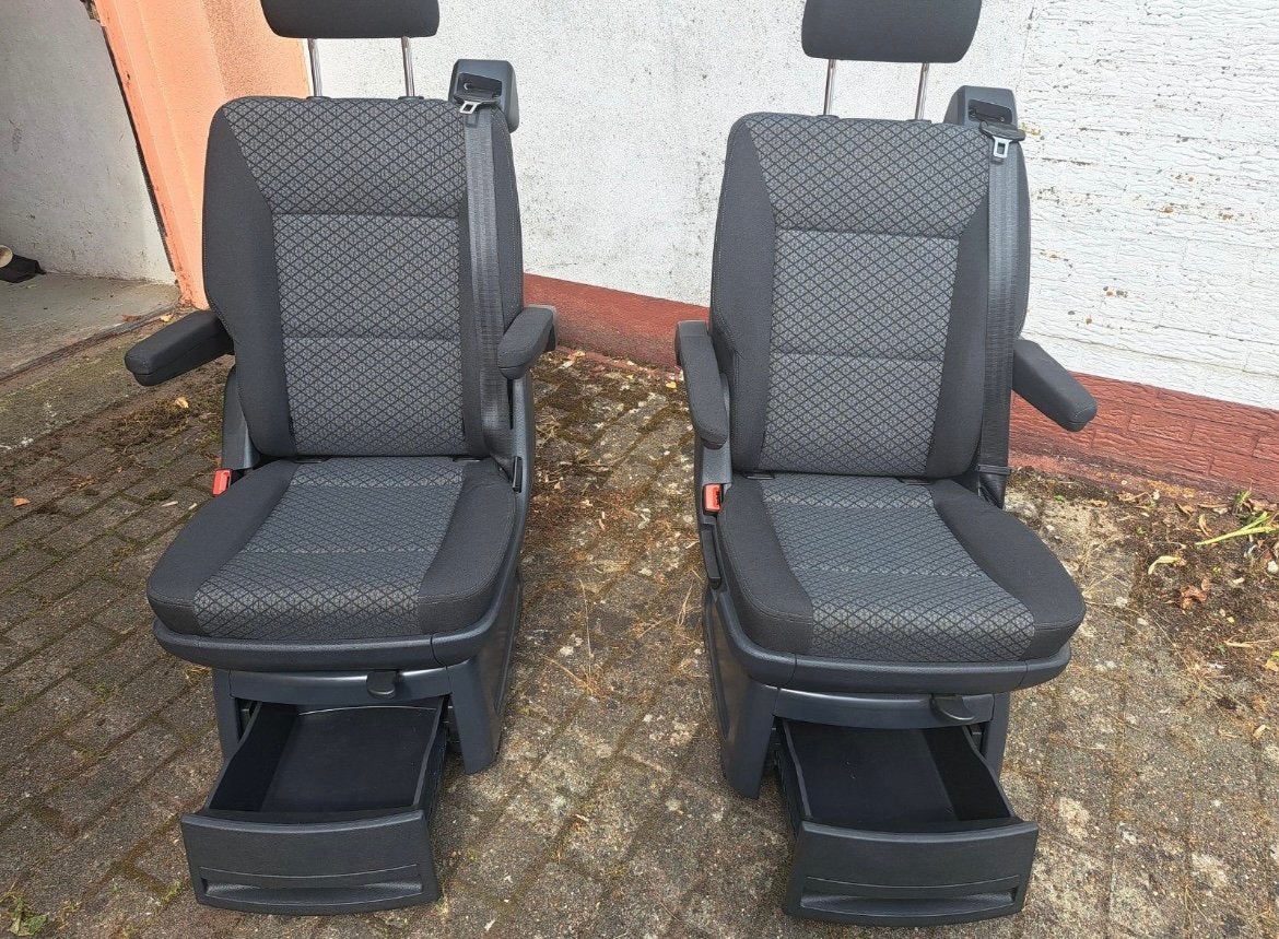 VW T6 T6.1 Quadratic stoel draaibare enkele stoel Multivan, Ophalen, Gebruikt, Volkswagen