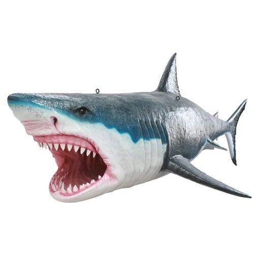 Giant shark haai XXL decoratie, Ophalen of Verzenden, Nieuw, Kunststof, Dierenbeeld