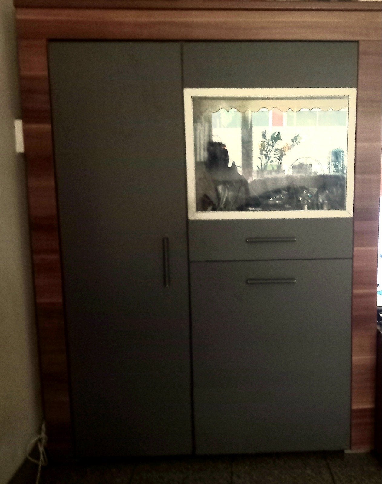 Mooie kast, Ophalen, Hout, 75 tot 150 cm, Raamkozijn