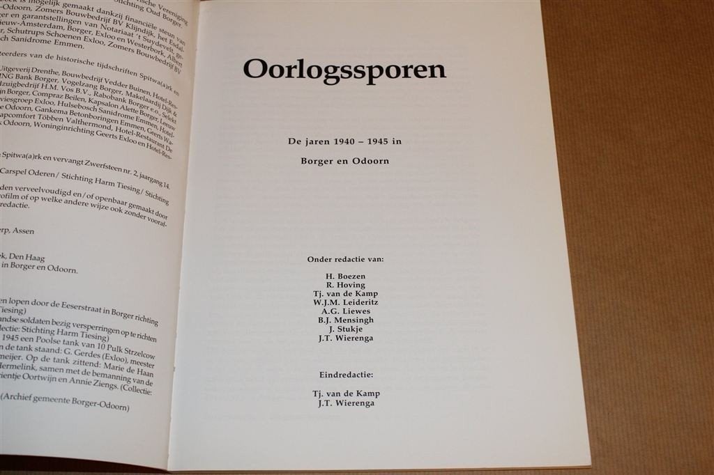 Oorlogssporen in Borger & Odoorn — De Jaren \'40-\'45, Boeken, Ophalen of Verzenden, Gelezen