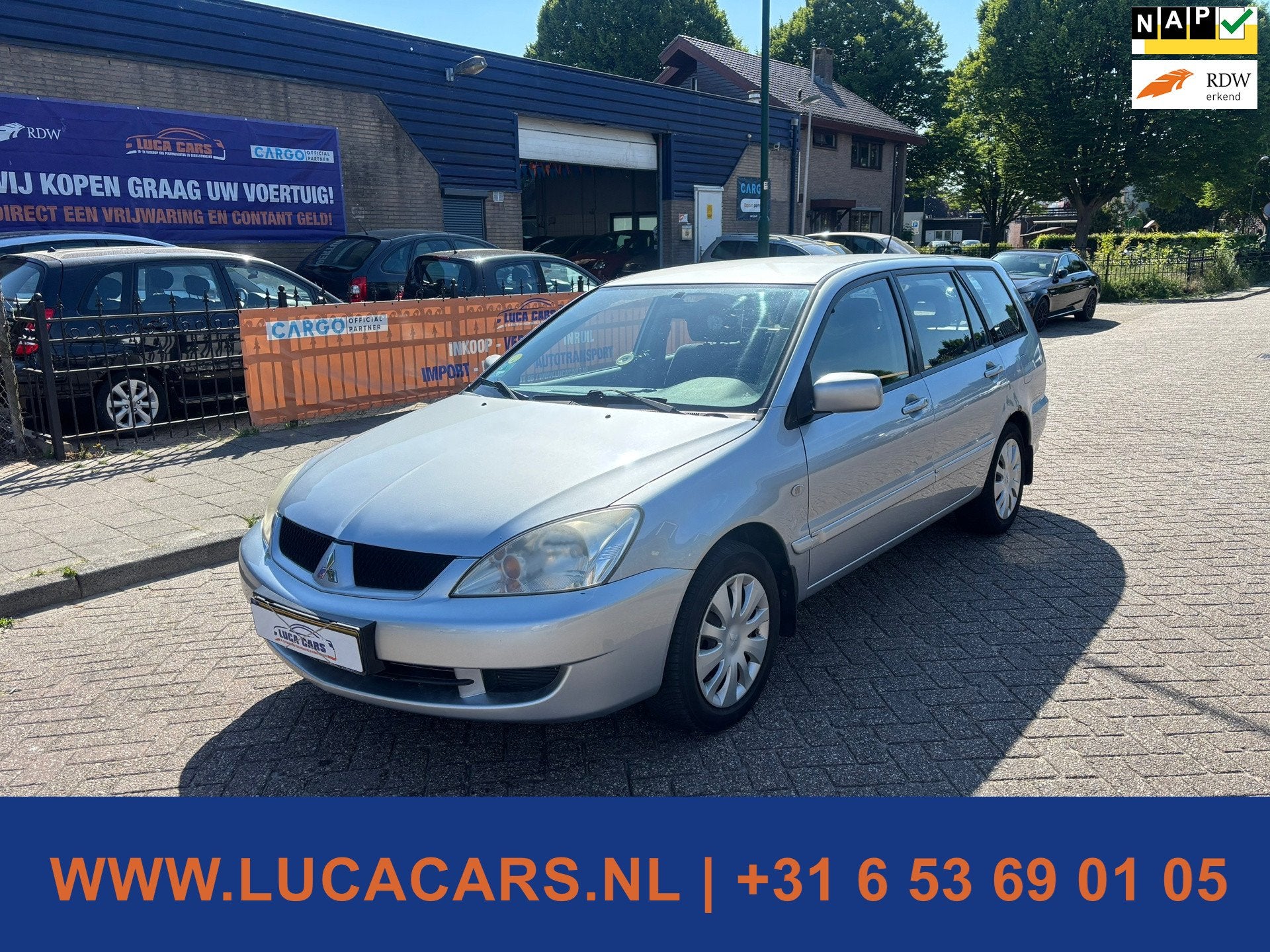 Mitsubishi Lancer Station Wagon 1.6 Inform Silver NIEUWE APK, Auto's, Mitsubishi, Voorwielaandrijving, Gebruikt, 4 cilinders, Metallic lak