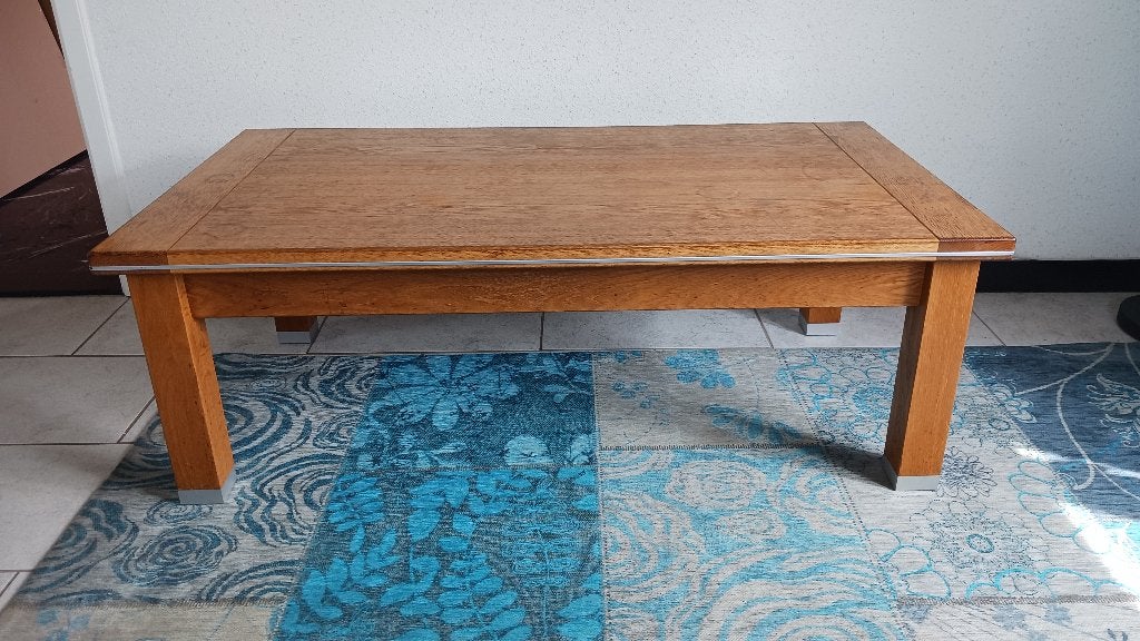 Salontafel eiken, Ophalen, Gebruikt, 100 tot 150 cm, Eikenhout