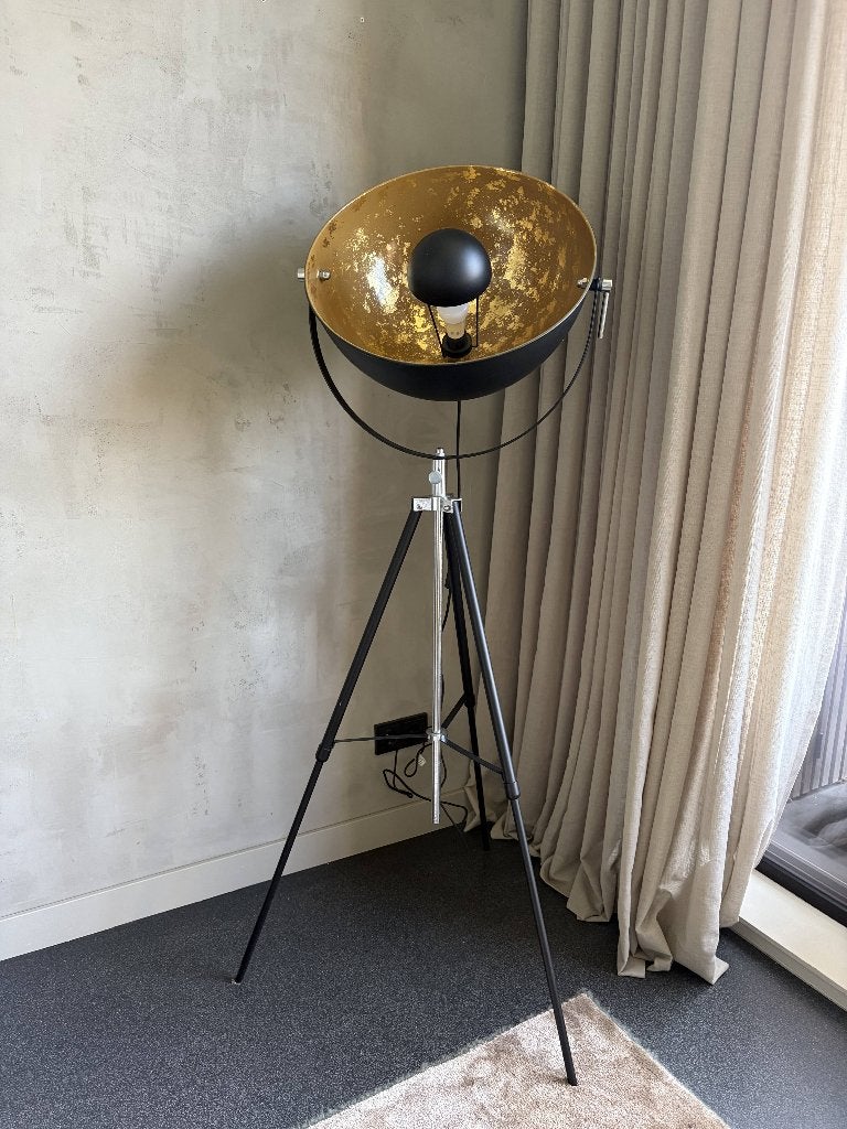 Gouden design lamp op poten, Ophalen, Modern / industrieel, Nieuw, E27 (groot)