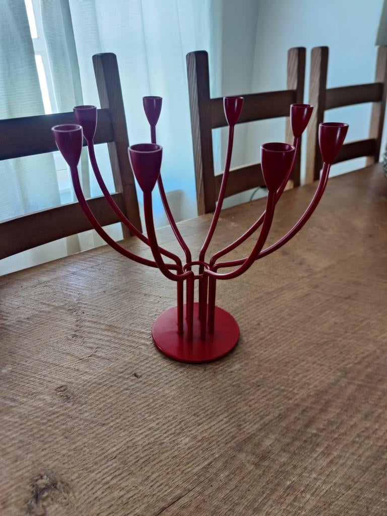 Ikea Stockholm kandelaar Knut & Marianne Hagberg satijnstaal, Ophalen of Verzenden