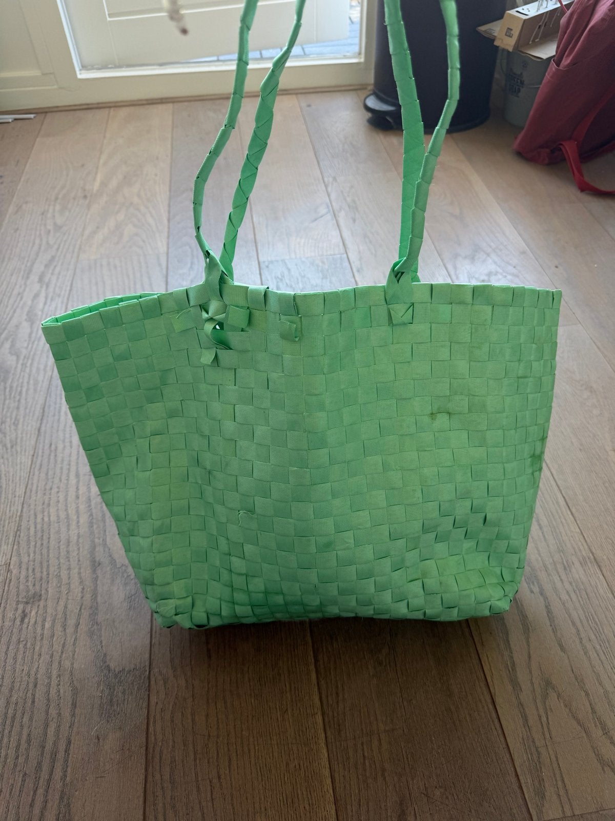 Groene boodschappentas - Handige en ruime shopper, Ophalen, Gebruikt, Groen, Shopper