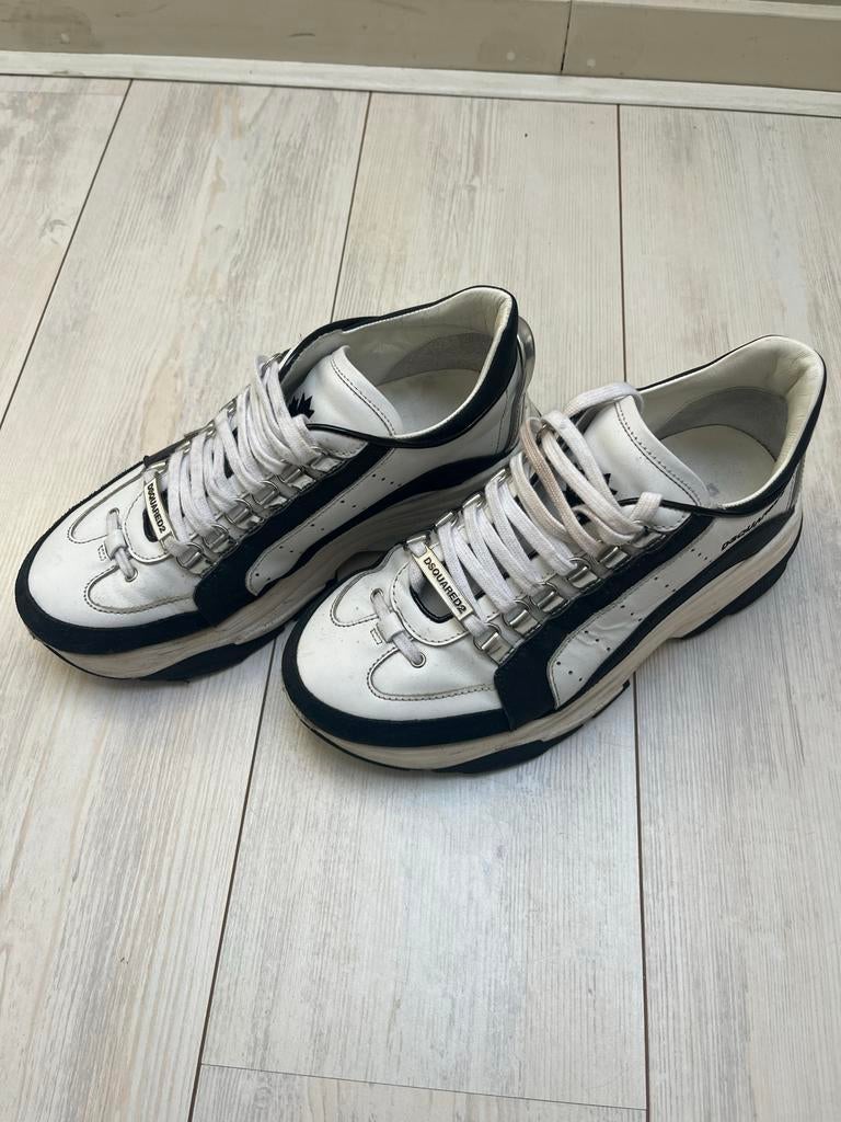 Stoere Dsquared2 sneakers maat 42, Wit, Ophalen of Verzenden, Sneakers of Gympen, Gedragen