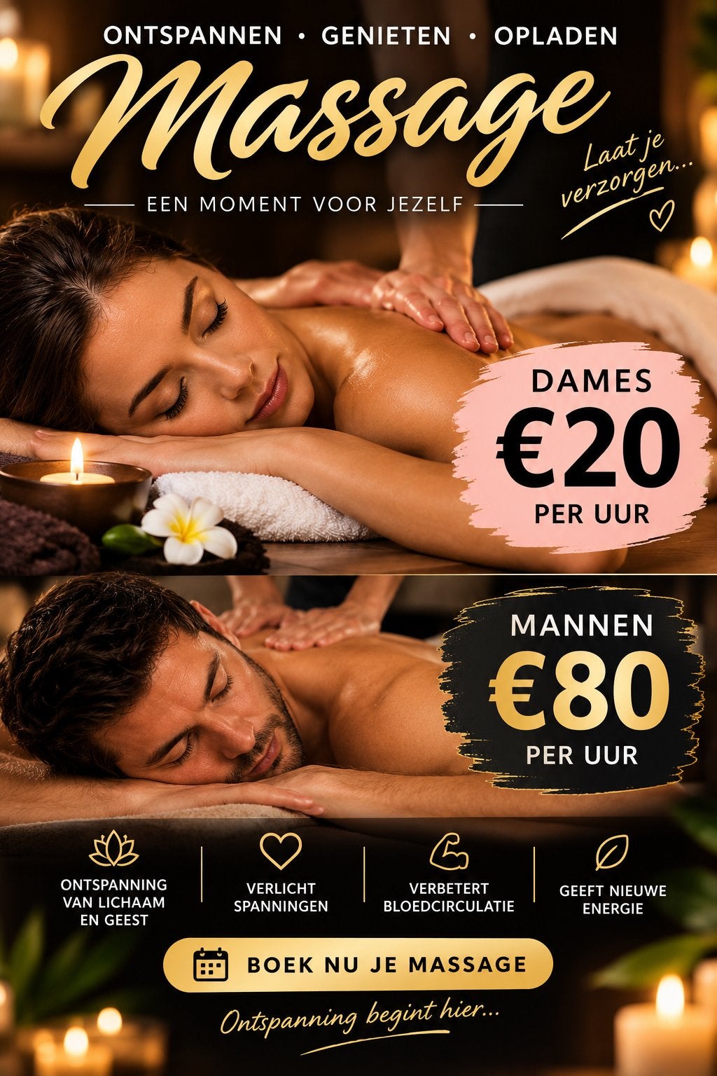 professionele massage aan huis, Diensten en Vakmensen