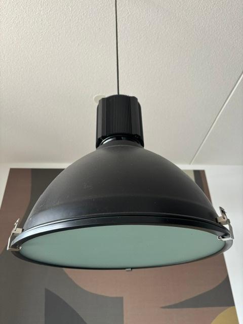 Industriële Hanglamp Warbier zwart, Ophalen, Industriële - moderne, Minder dan 50 cm, Glas