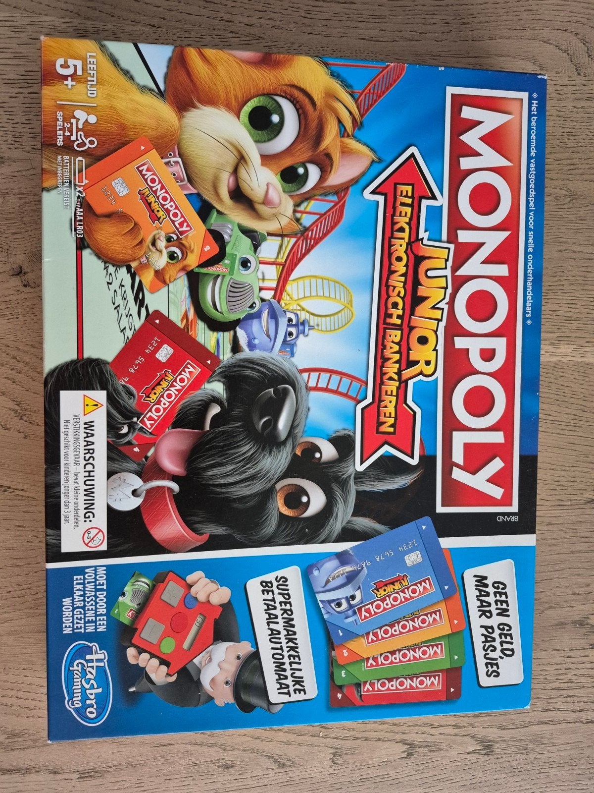 Monopoly Junior Elektronisch Bankieren, Een of twee spelers, Ophalen of Verzenden, Zo goed als nieuw, Hasbro Gaming
