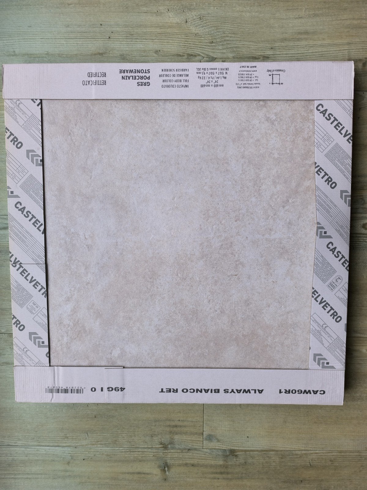 Castelvetro Always Vloertegels 60x60 Bianco Mat - 7.2m², Ophalen, 60 cm of meer, Nieuw, 5 tot 10 m²