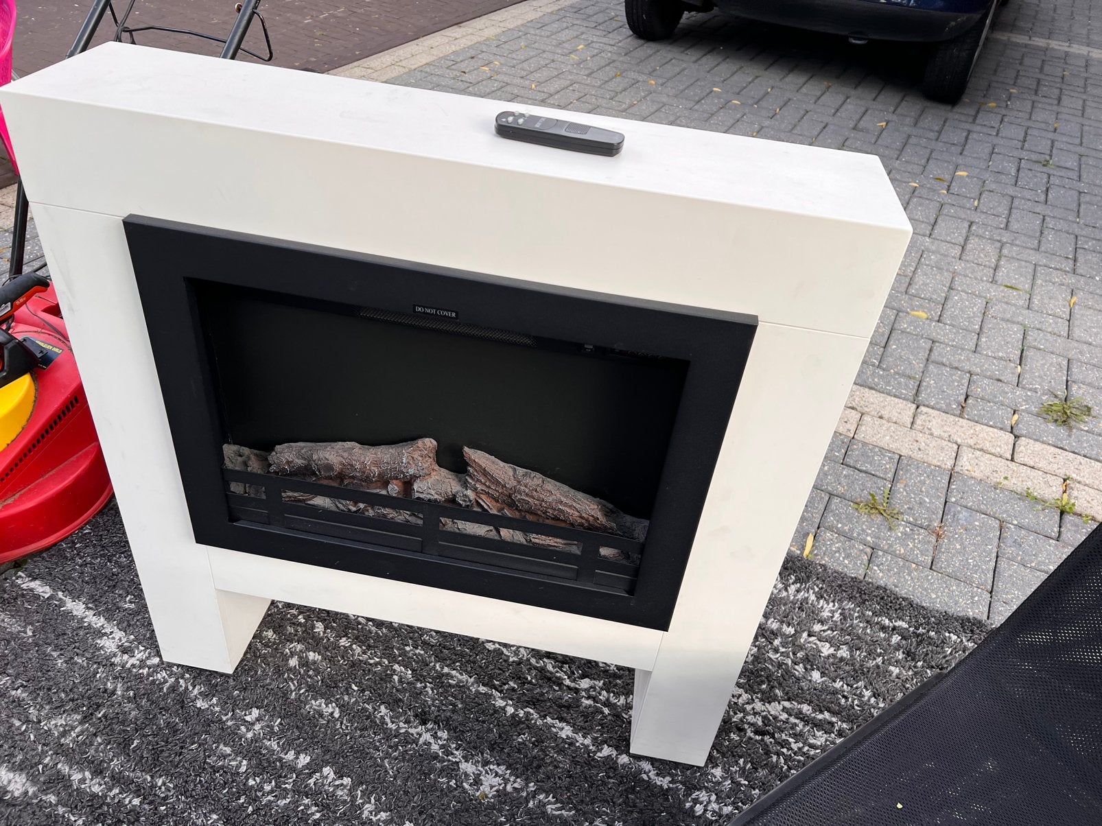 Elektronische openhaard met afstandsbediening, Huis en Inrichting, Ophalen, Gebruikt, Inzethaard, Elektrische haard