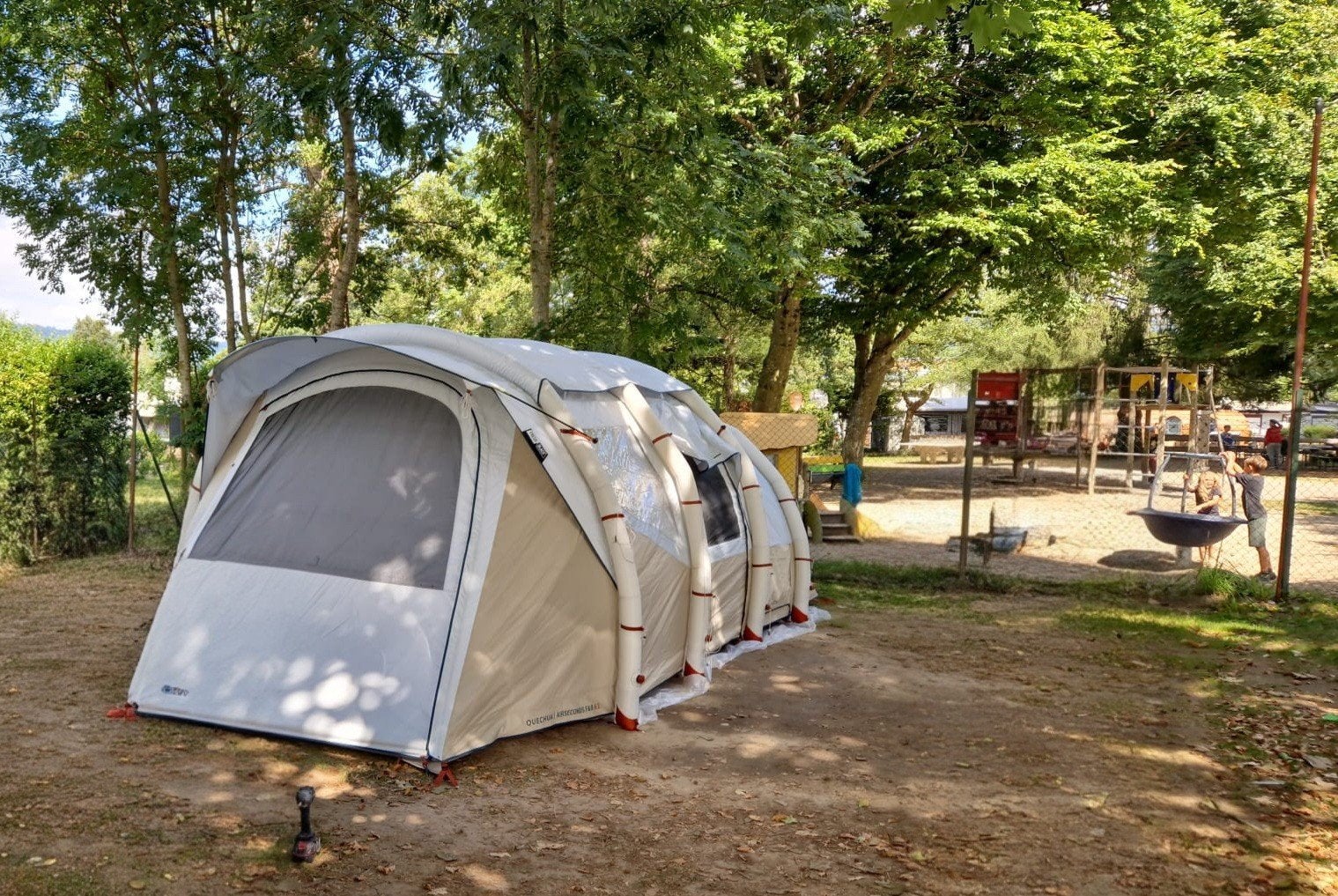 Quechua Air Seconds 6.3 tent + partytent (model 2024), Caravans en Kamperen, Tenten, Ophalen, Zo goed als nieuw, Tot en met 6