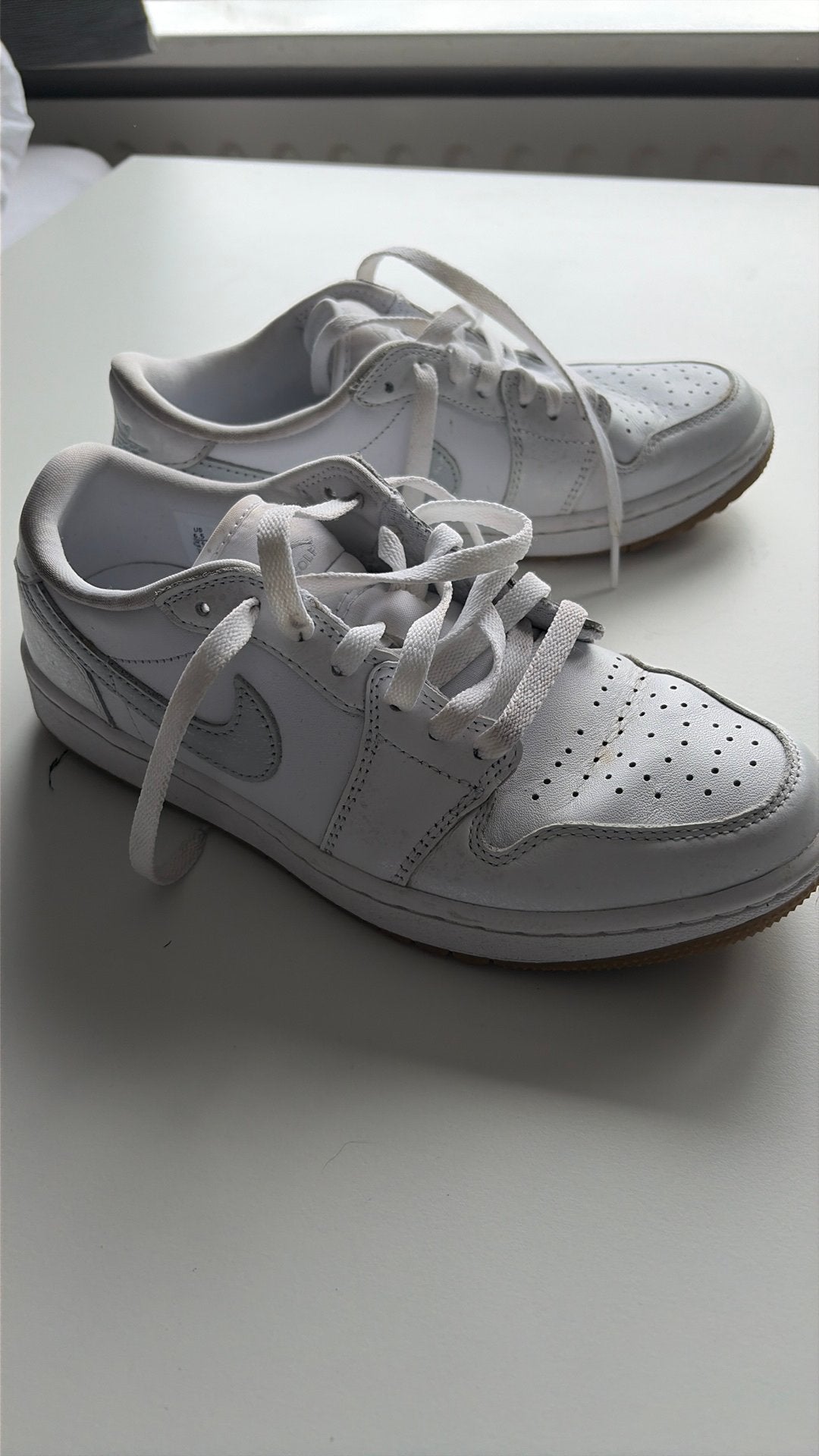 Witte Nike golfschoenen maat 39 (US 6.5), Sport en Fitness, Golf, Verzenden, Zo goed als nieuw, Schoenen