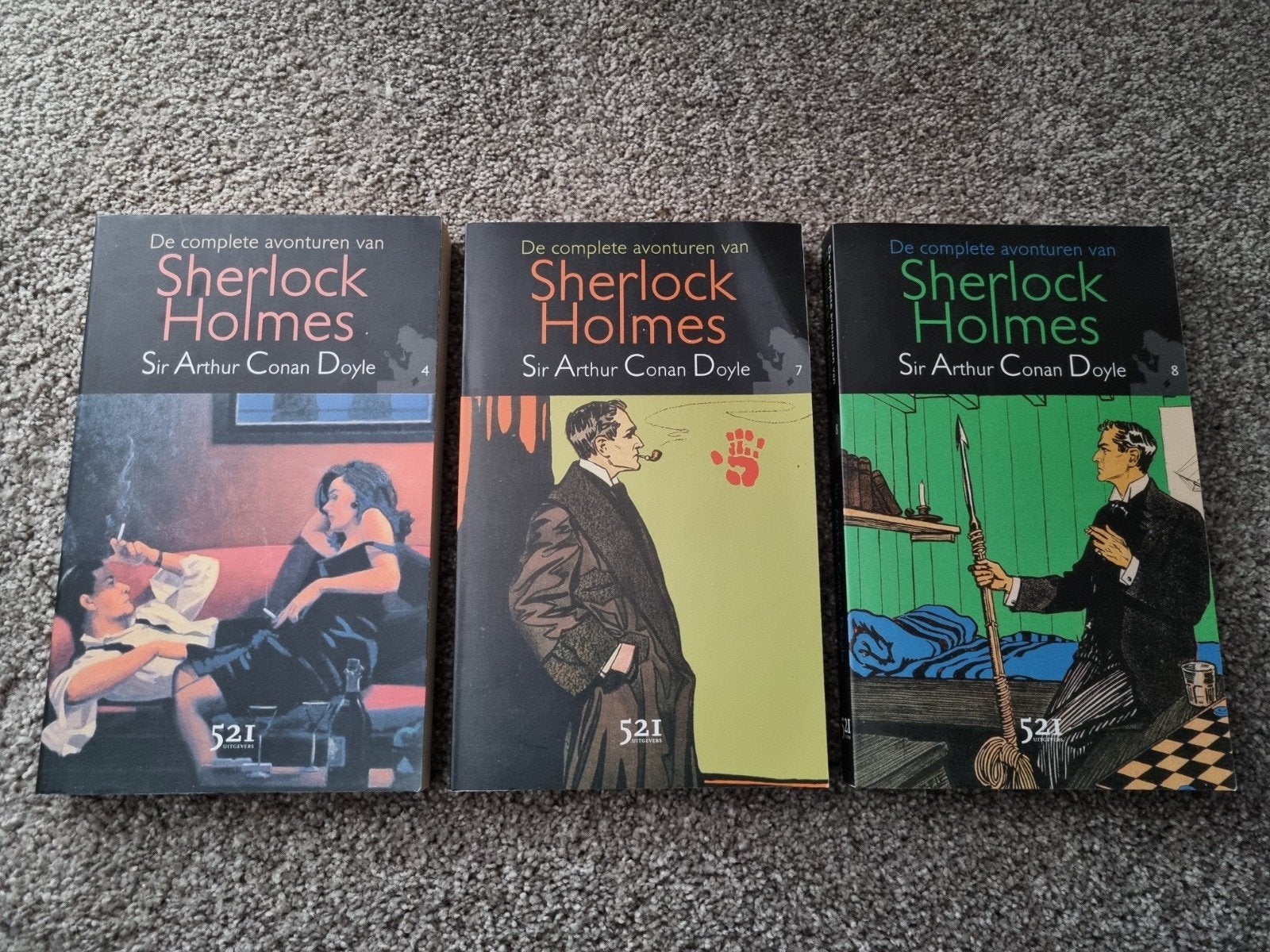 3 Boeken : De avonturen van Sherlock Holmes - nrs. 4 / 7 / 8, Ophalen of Verzenden, Zo goed als nieuw, Sir Arthur Conan Doyle