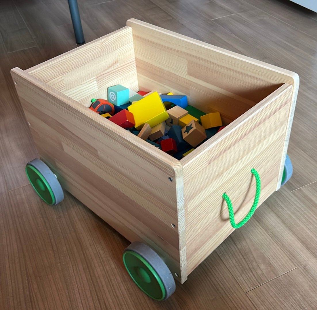 Ikea Flisat speelgoedkist met houten blokken, Ophalen, Zo goed als nieuw, Overige typen