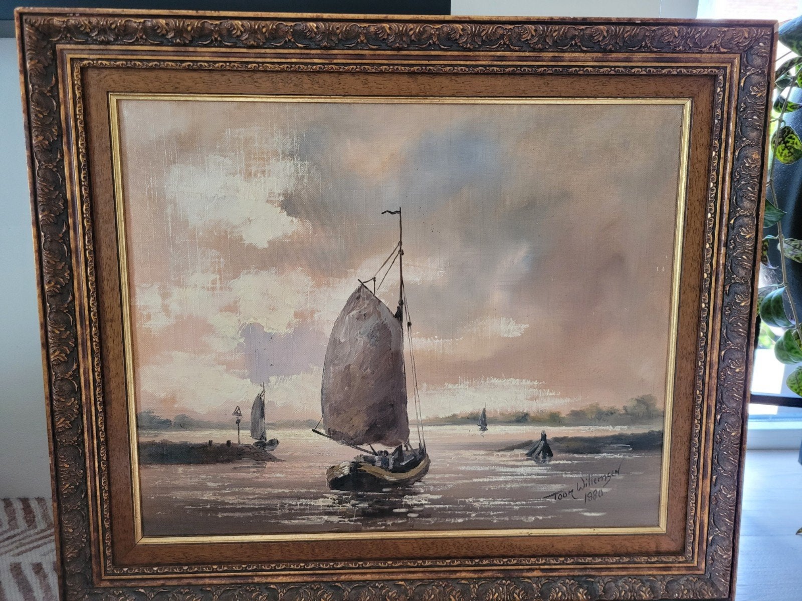 Schilderij van Toon Willemsen., Ophalen of Verzenden