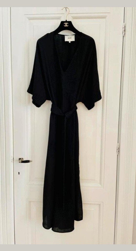 Maxi jurk Shoeby lonneke nooteboom zwart l/xl, Zwart, Maat 46/48 (XL) of groter, Ophalen of Verzenden, Zo goed als nieuw
