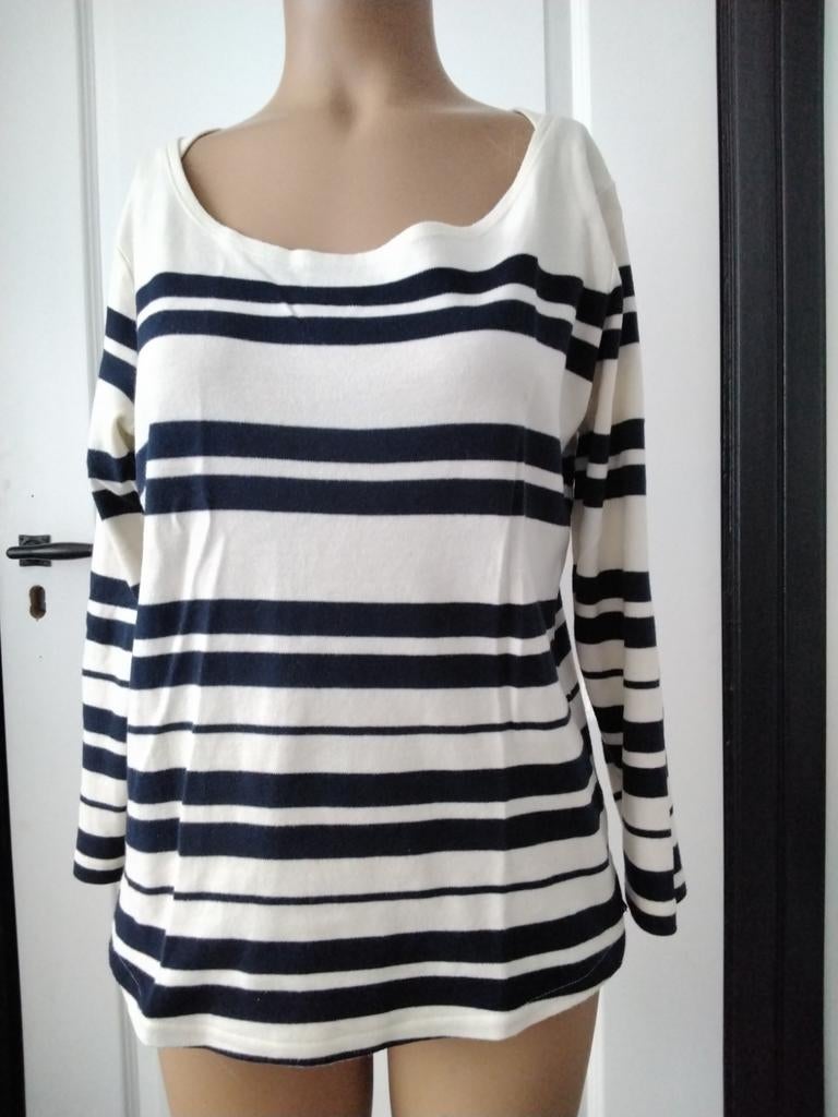 Maison Scotch gestreepte trui - perfecte staat, Maat 38/40 (M), Wit, Zo goed als nieuw, Maison Scotch
