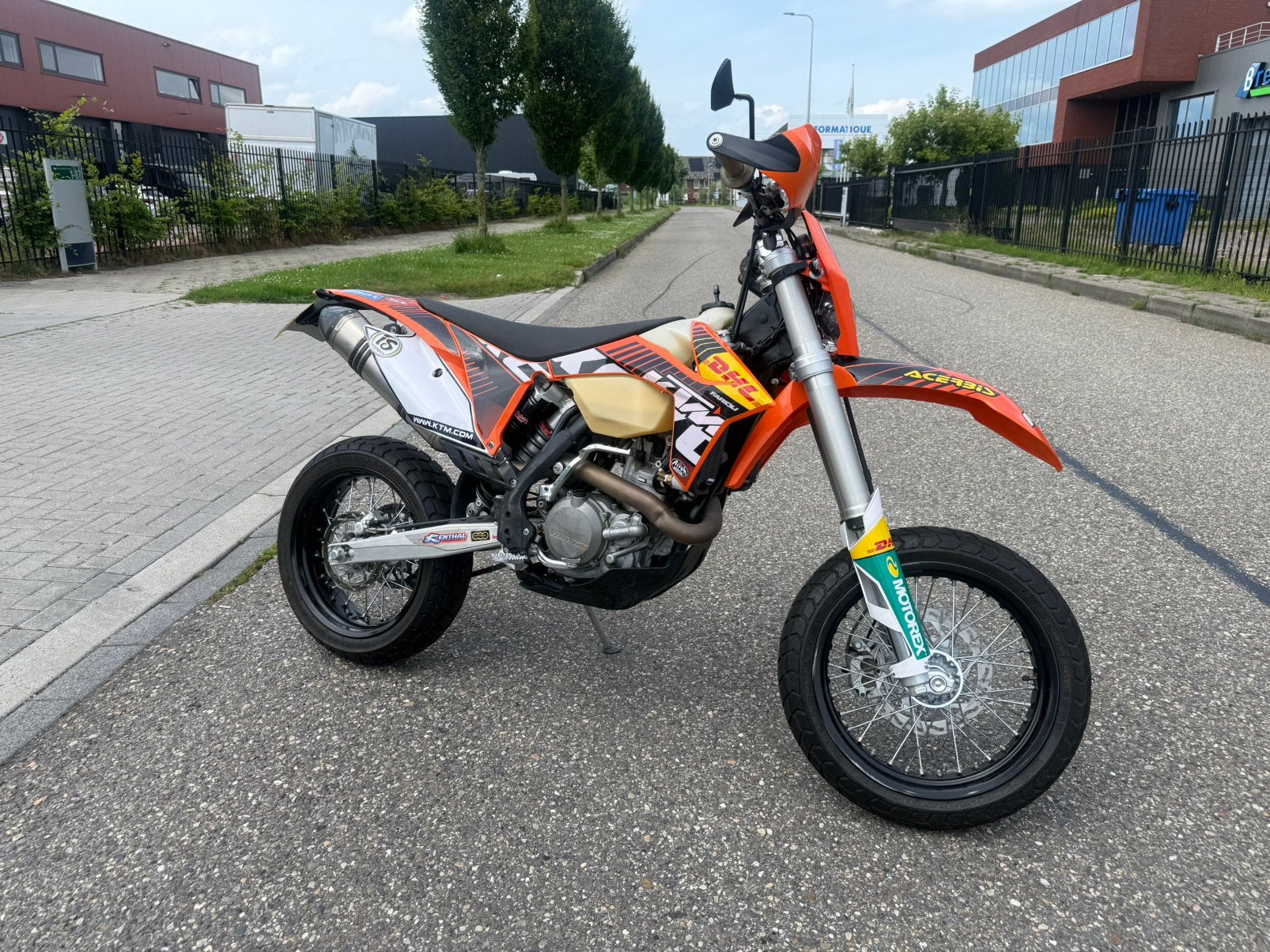 Ktm 450 / 500 EXC bouwjaar 2012 supermoto, Motoren, Bedrijf, 1 cilinder, Minimaal motorrijbewijs A1, SuperMoto