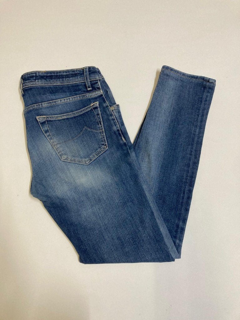 Jacob Cöhen Style Nick Slim jeans - 30 - Blue - no Patch, Blauw, W32 (confectie 46) of kleiner, Ophalen of Verzenden, Zo goed als nieuw