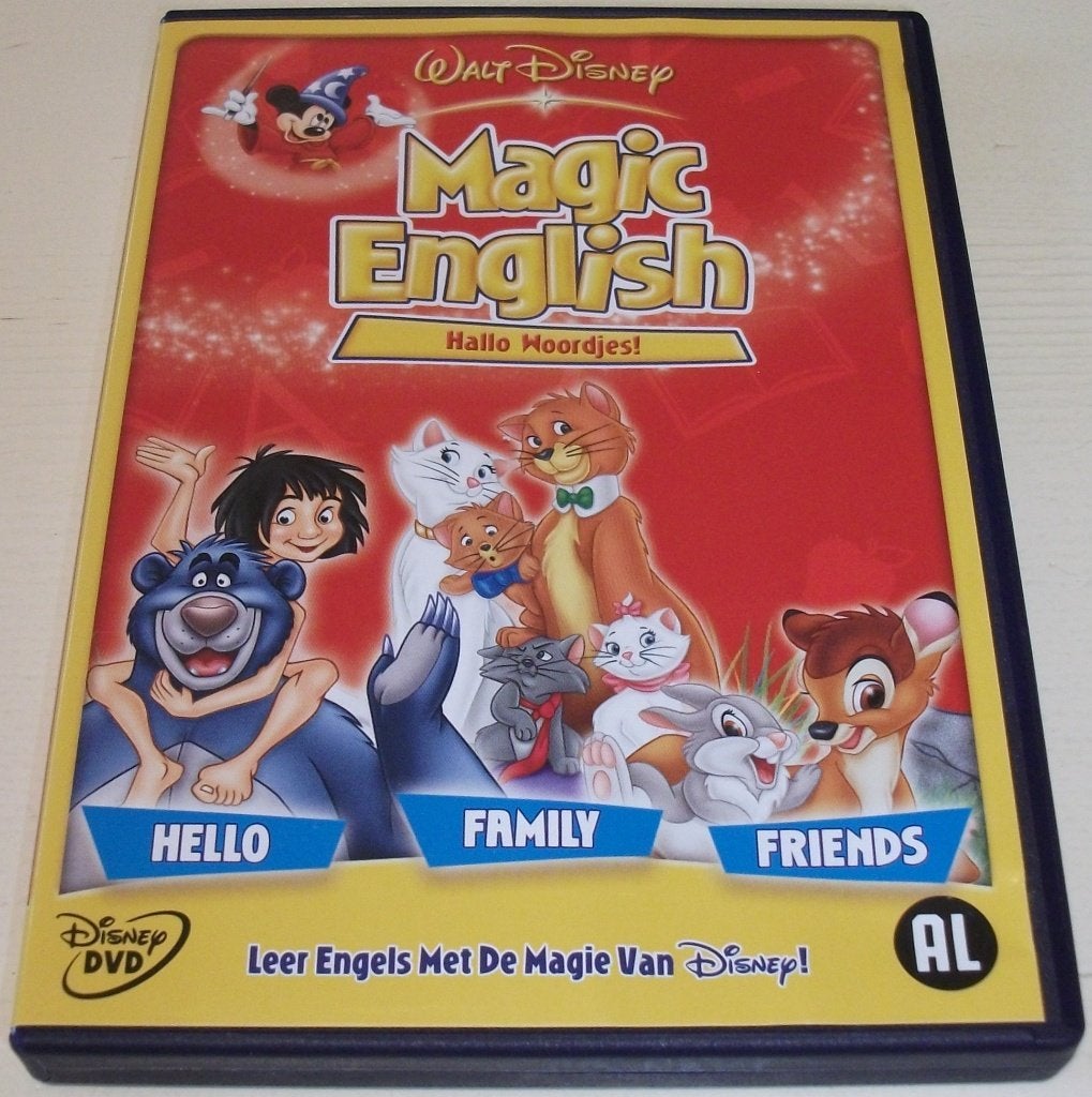 Dvd *** MAGIC ENGLISH *** Hallo Woordjes! Walt Disney, Alle leeftijden, Zo goed als nieuw, Documentaire/non-fictie, Educatief